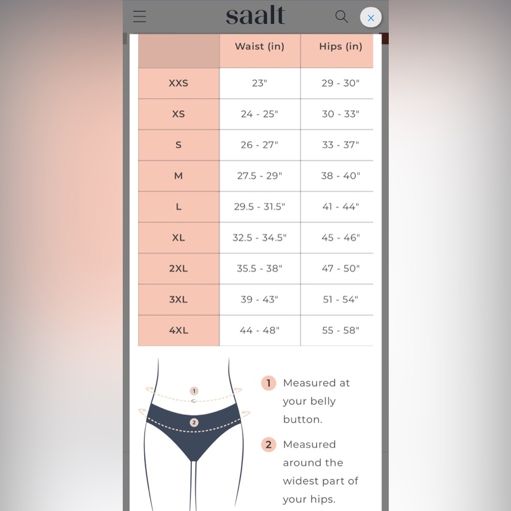 NIB Saalt Leakproof French Cut High Waist Underwear - Picture 14 of 16